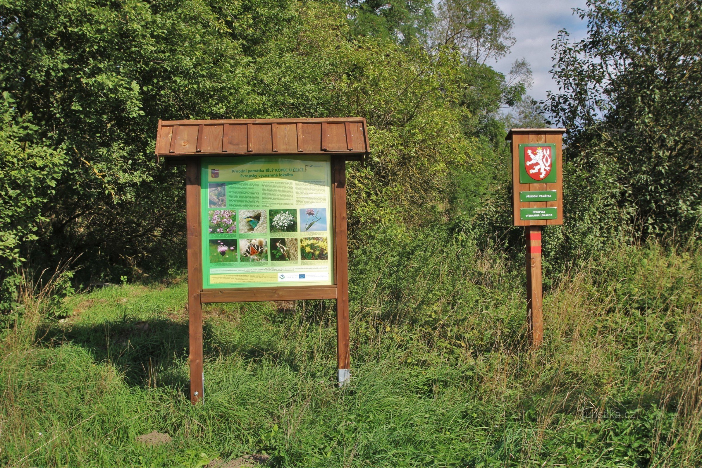 White Hill in de buurt van Čejče - een natuurmonument