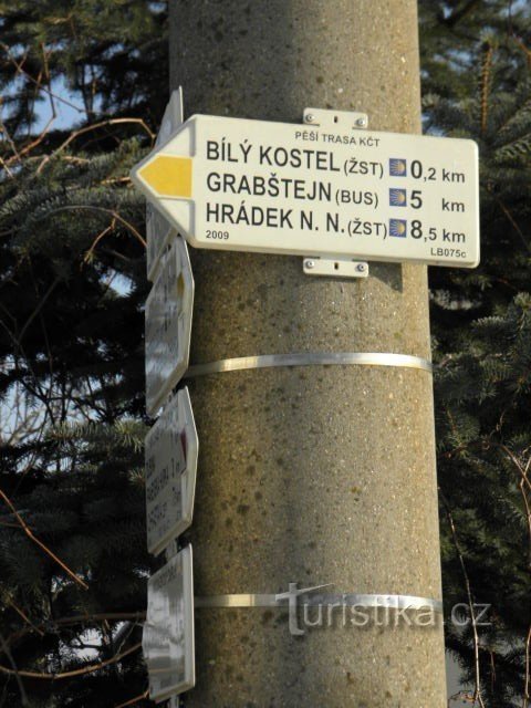 Bílý Kostel nad Nisou - Grabštejn - Hrádek nad Nisou - Dolní sedlo - Lwowa