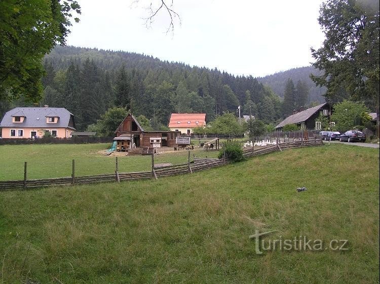 Weißbach: Blick auf die Siedlung