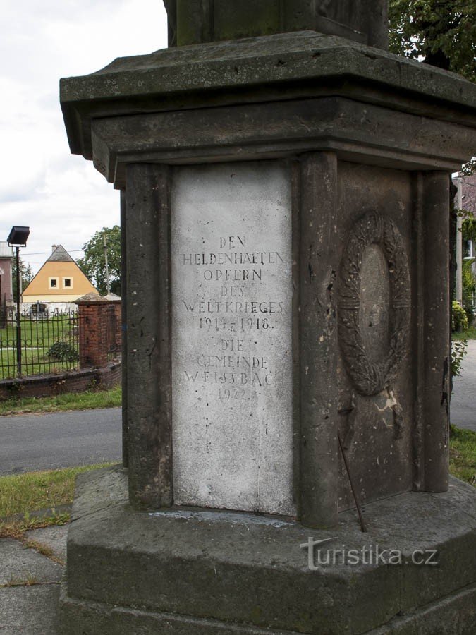 Bílý Potok - Monumento a la Primera Guerra Mundial