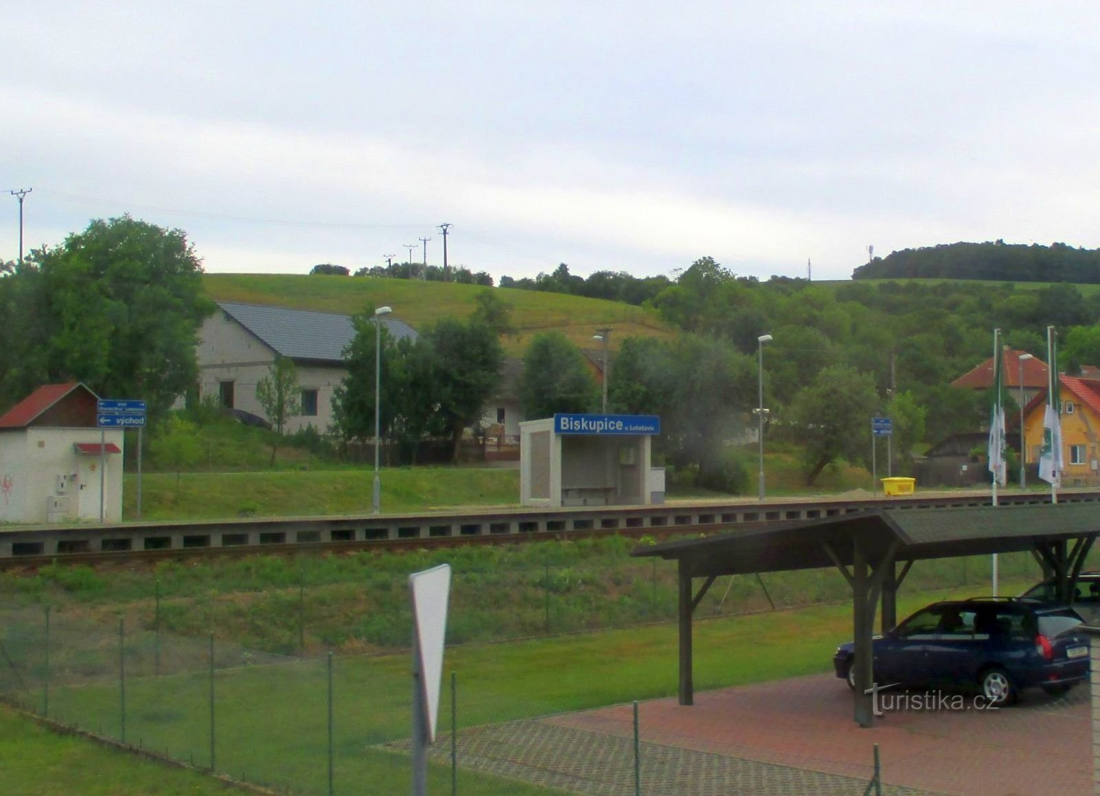 Biskupice bij Luhačovice - treinstation