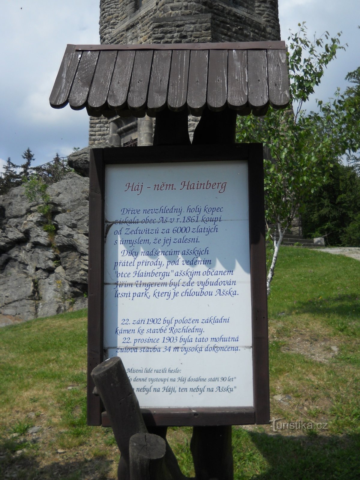 Bismarck-Aussichtsturm auf Háji u Aš oder auch Aussichtsturm Háj u Aš