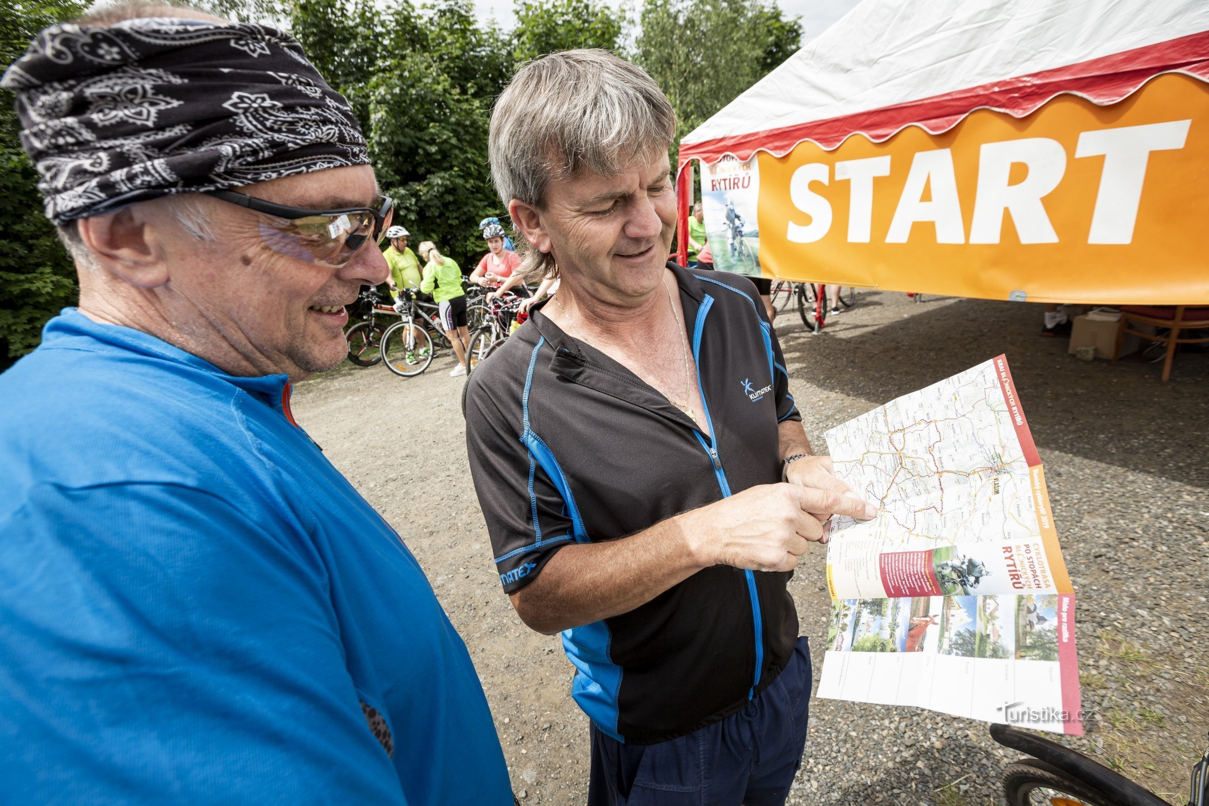 Rycerze cyklistów z Blanicy zebrani w Načeradka