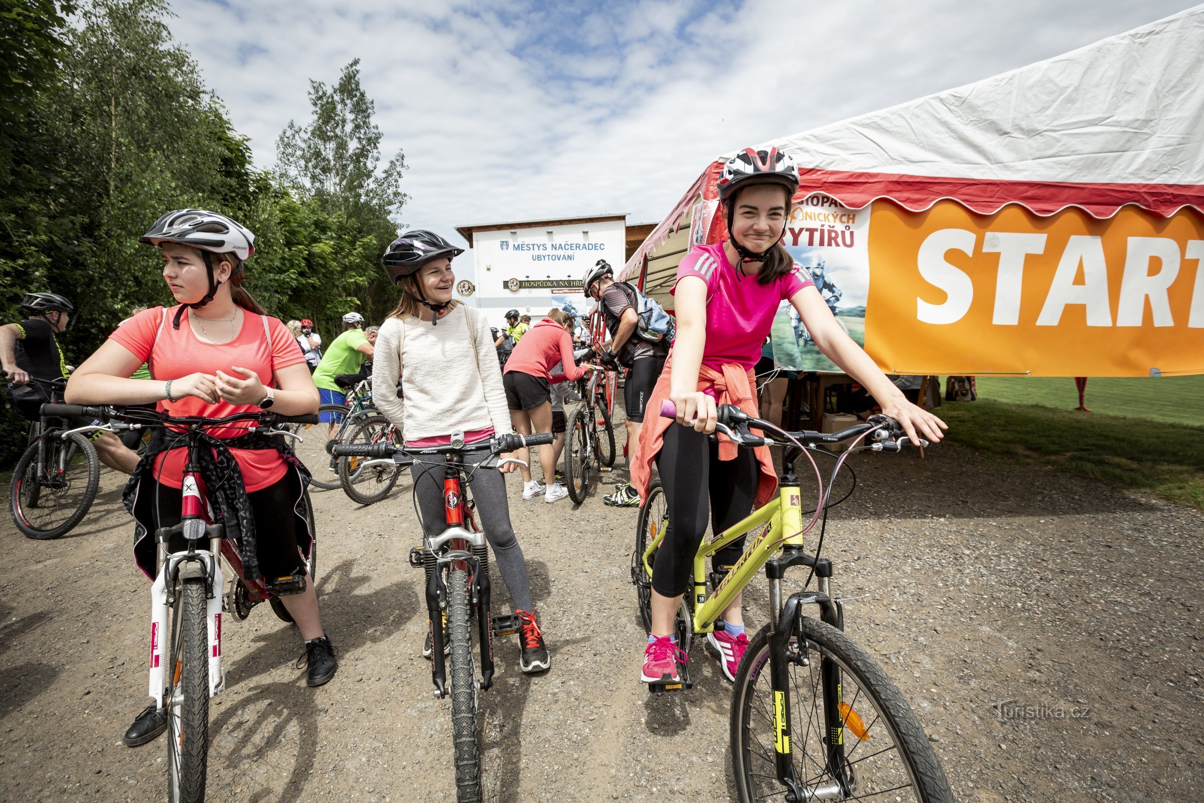 Rycerze cyklistów z Blanicy zebrani w Načeradka