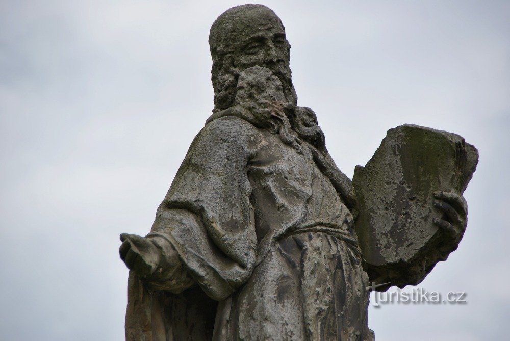 Blatec (perto de Olomouc) - estátua de St. Linhart