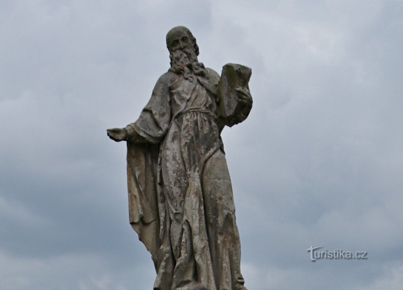 Blatec (lângă Olomouc) - statuia Sf. Linhart