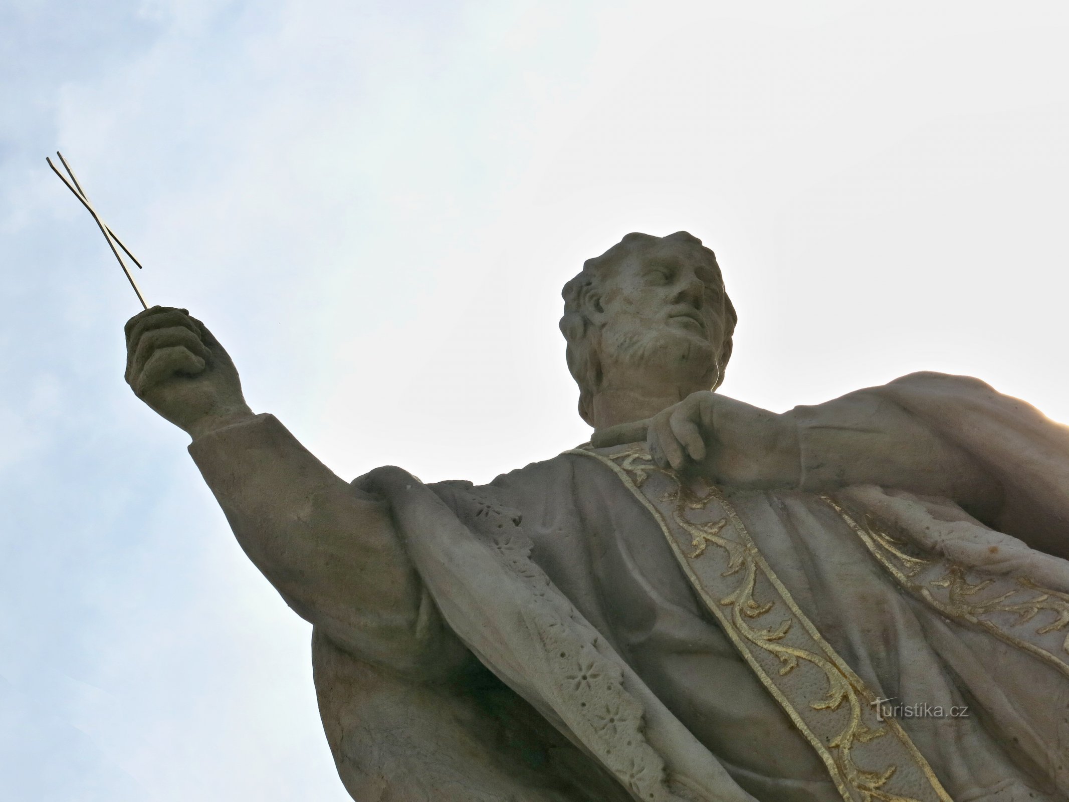 Blatnice onder St. Anthony - standbeeld van St. František Xaversky