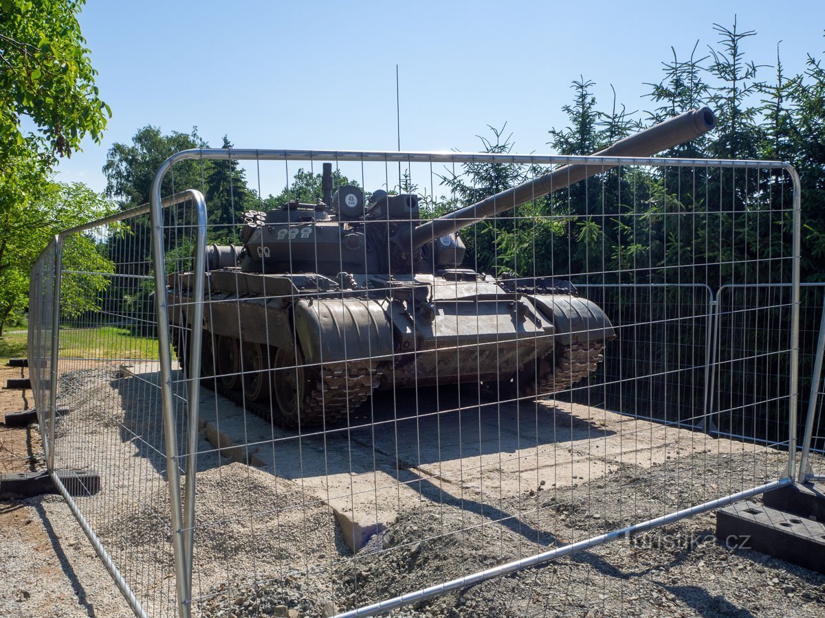 Bludov – Bludoveček, T-55 kalapáccsal