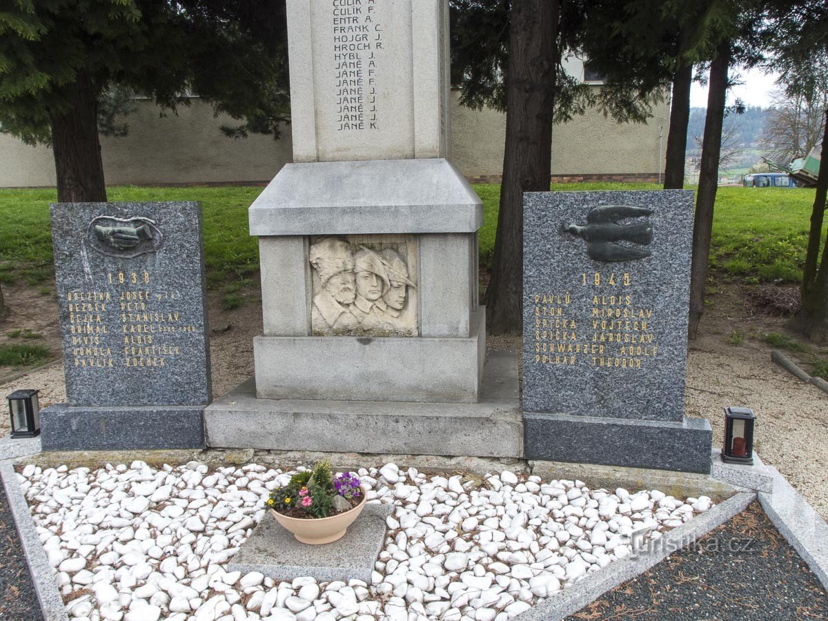 Bludov - monument till de stupade