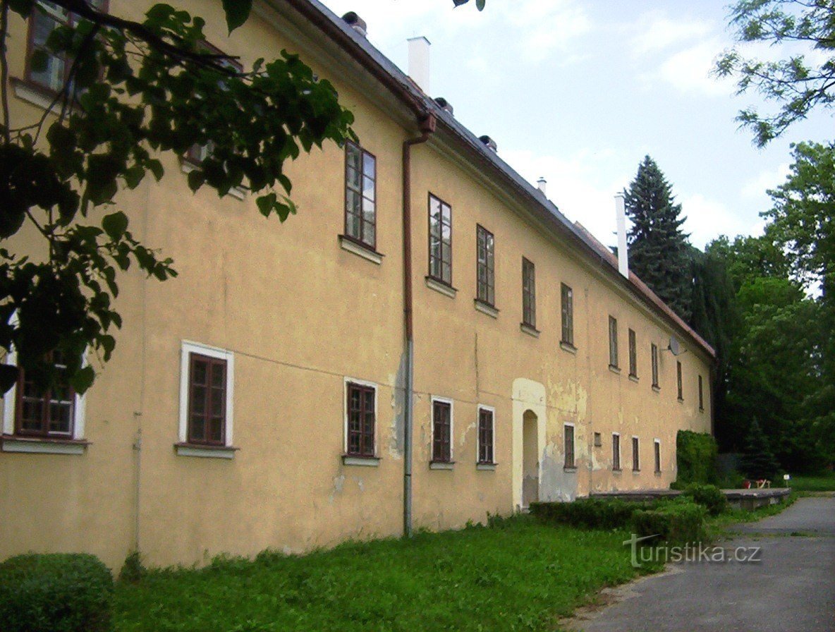 Schloss Bludov - Südflügel - Foto: Ulrych Mir.