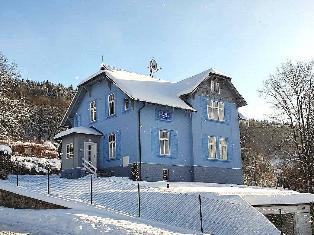 Blå Pension villa