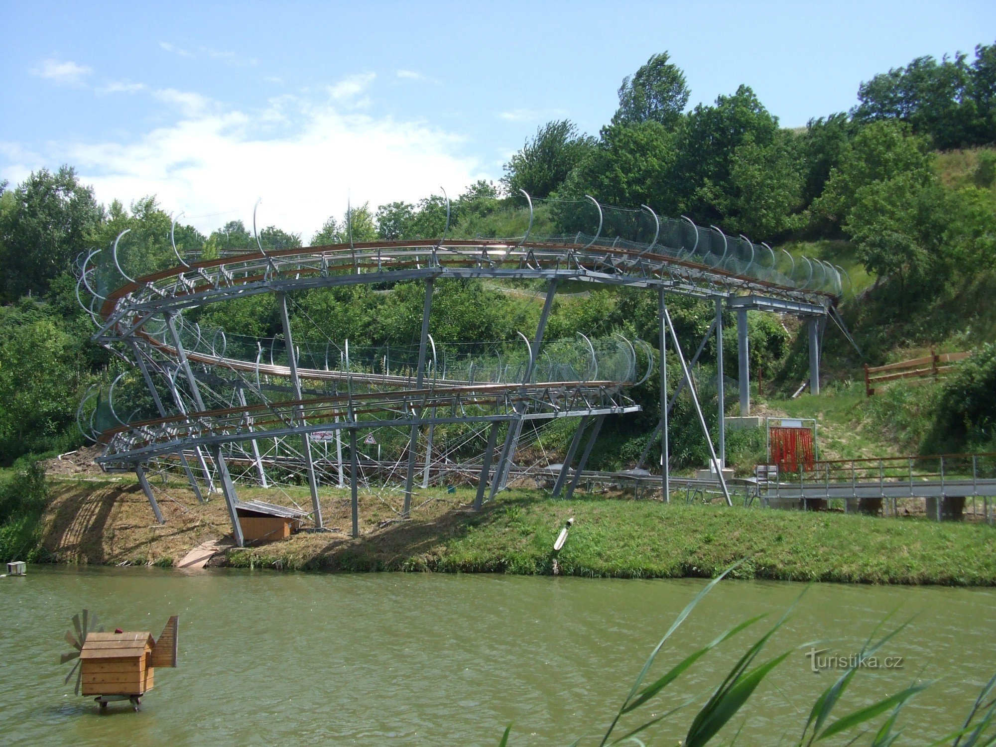 trilha de bobsled