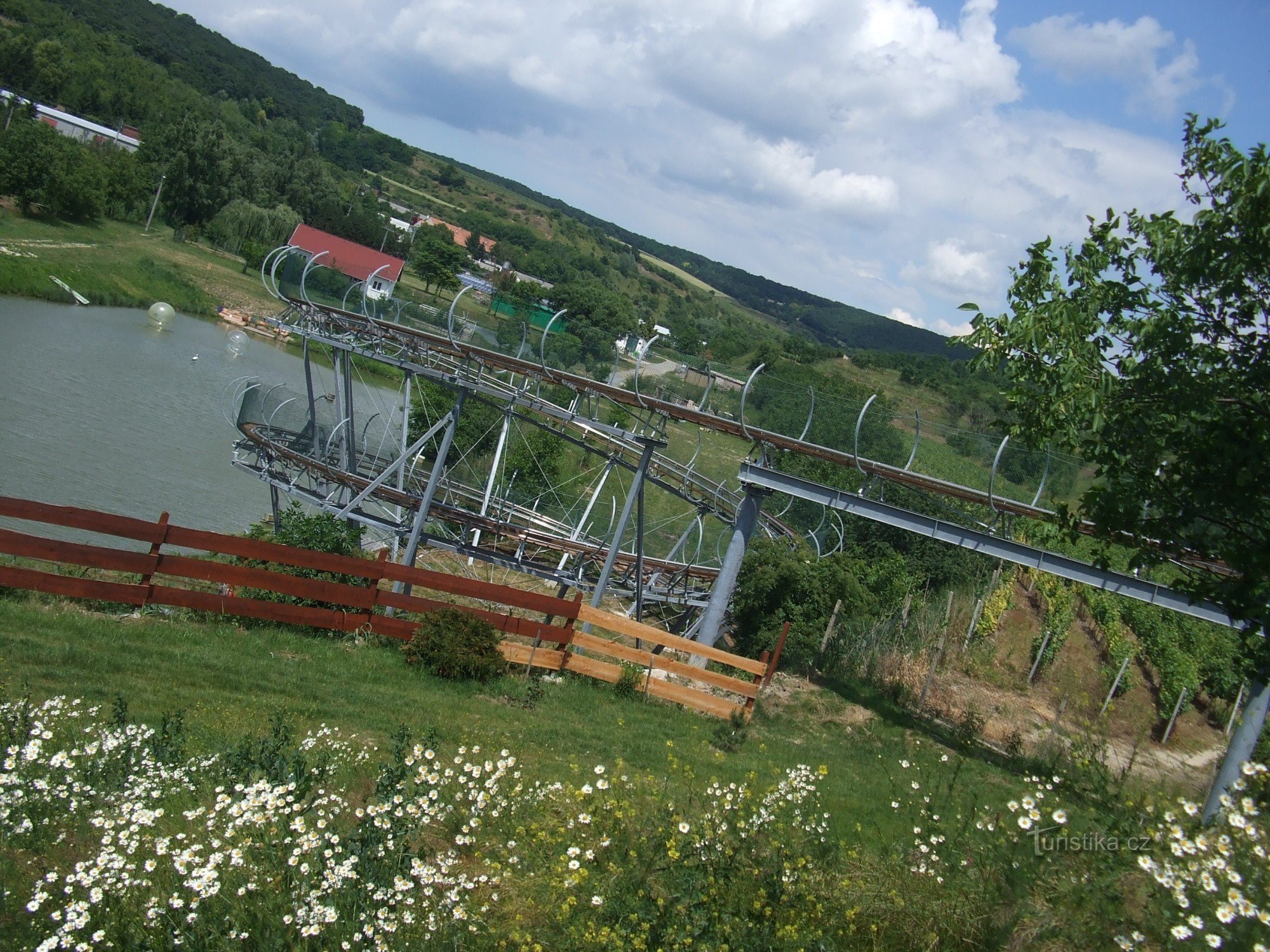 trilha de bobsled