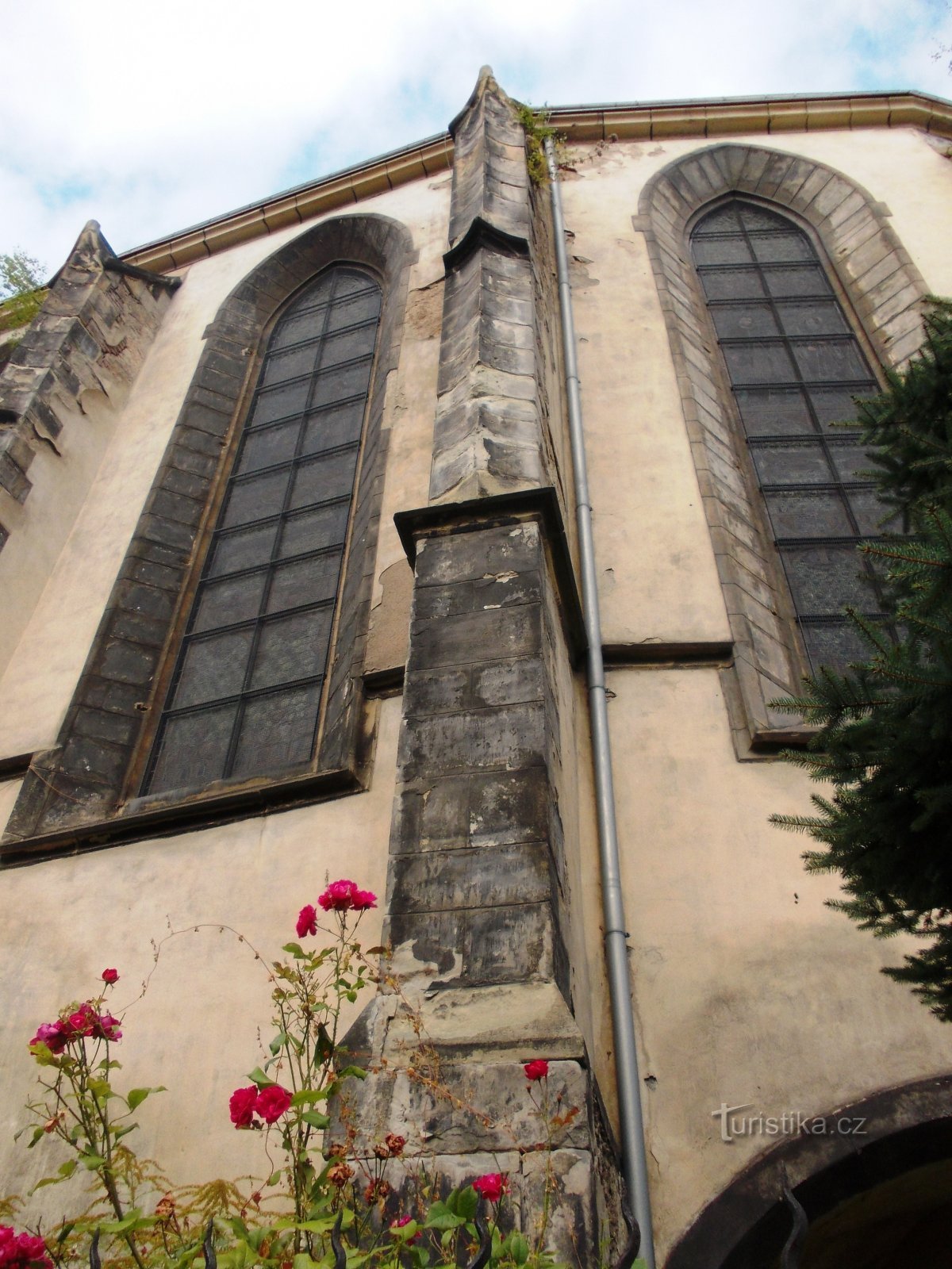 side part of the nave of the church