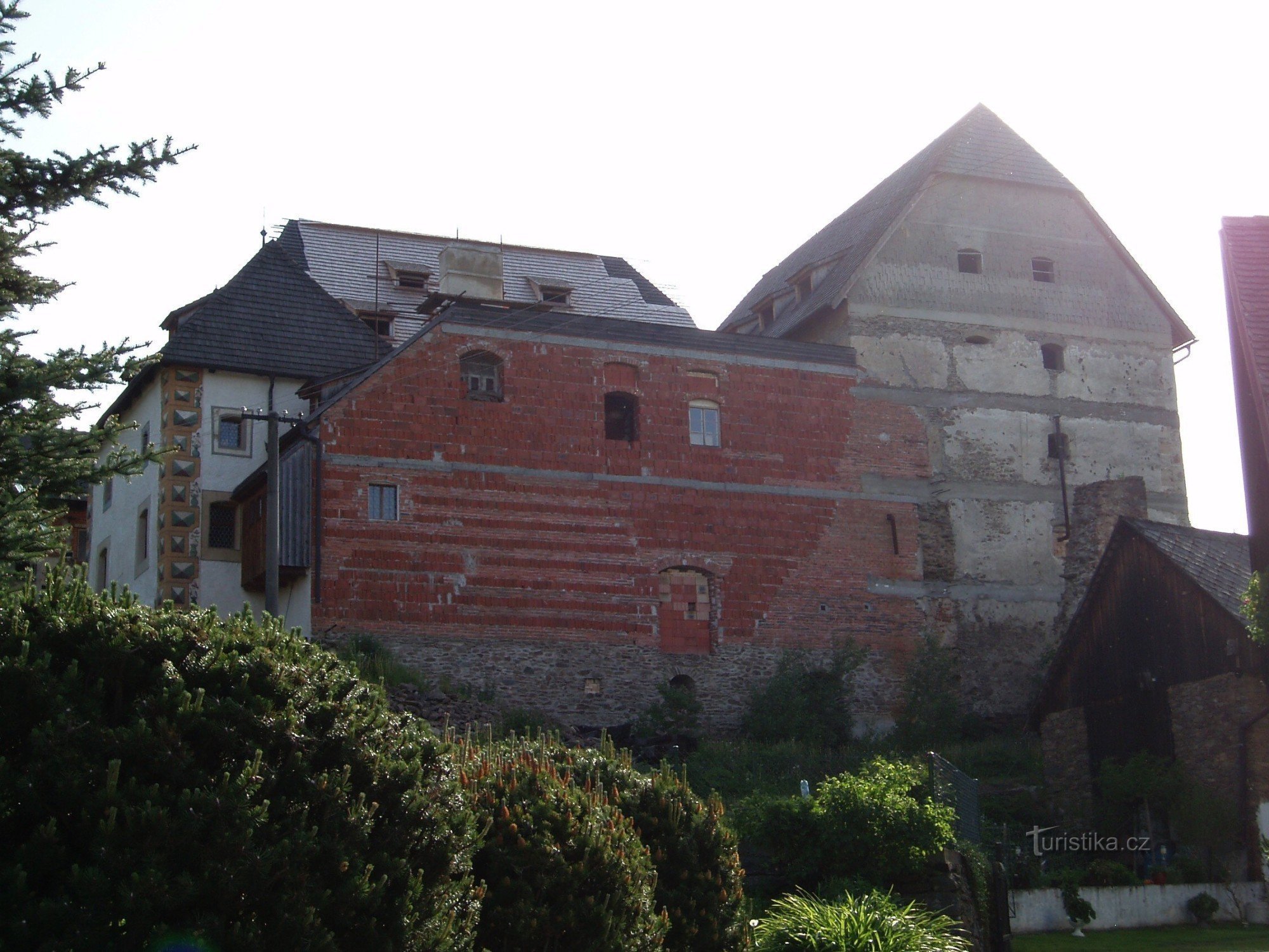 Zijaanzicht van het fort