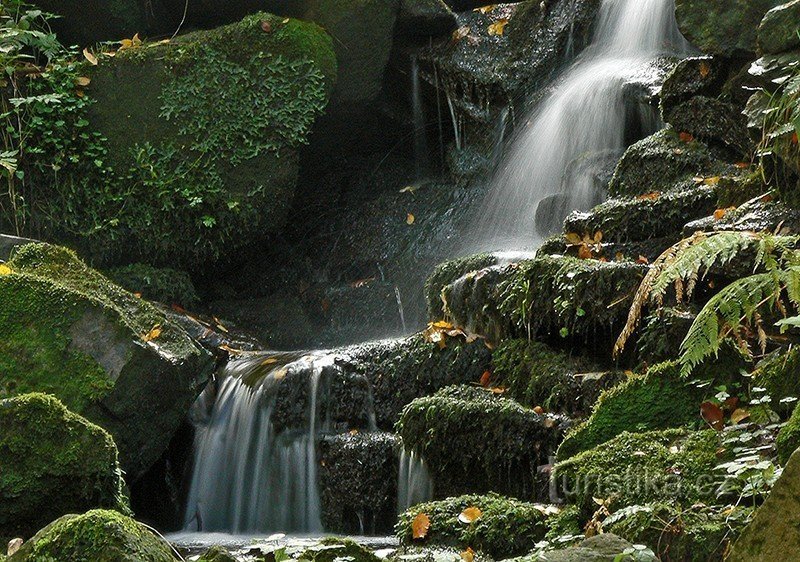 Zijrivier bij het afdalen in de kloof