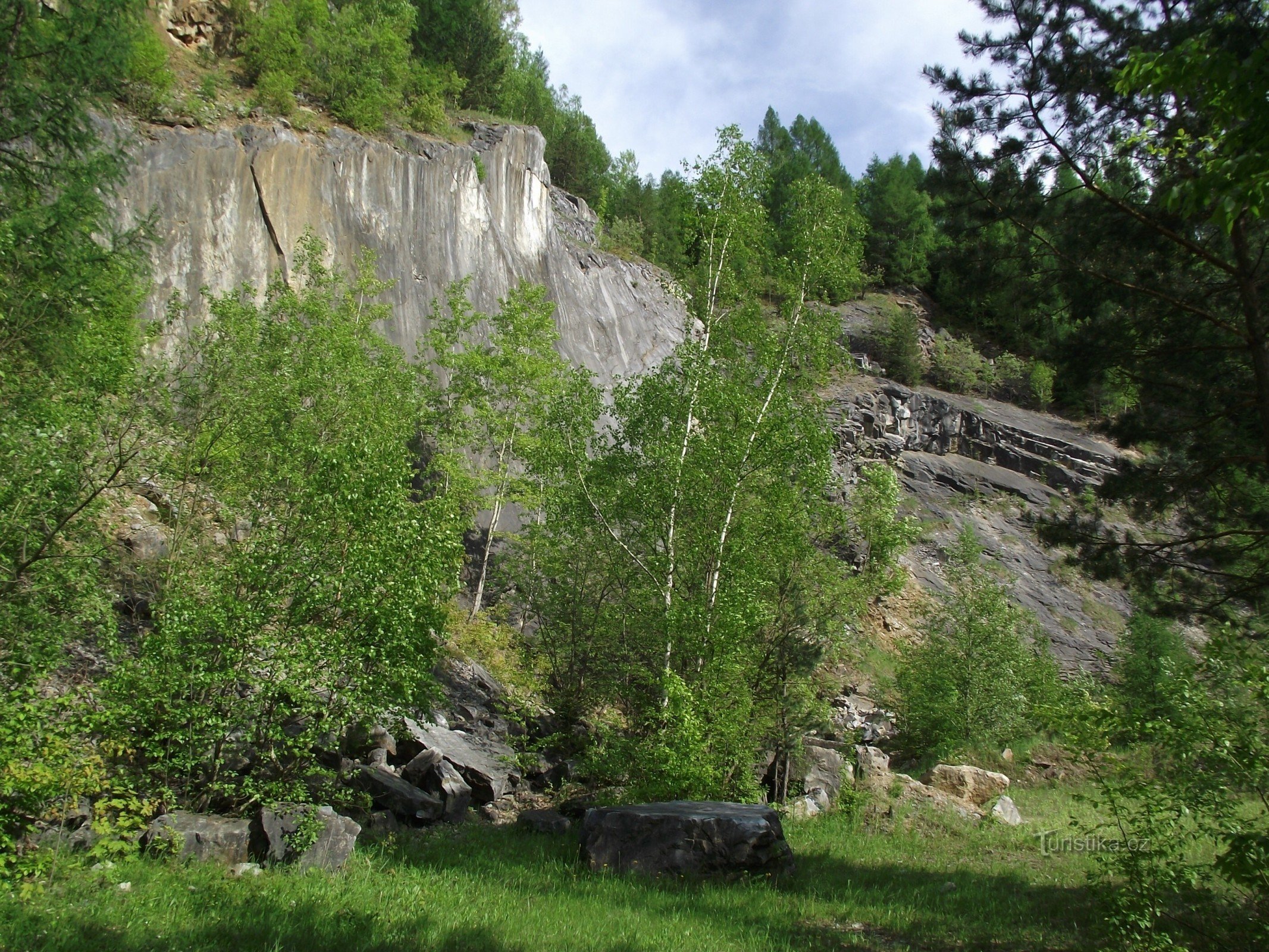 Bohdíkovské skály 2 oder der Hockeyweg zum Kalksteinbruch