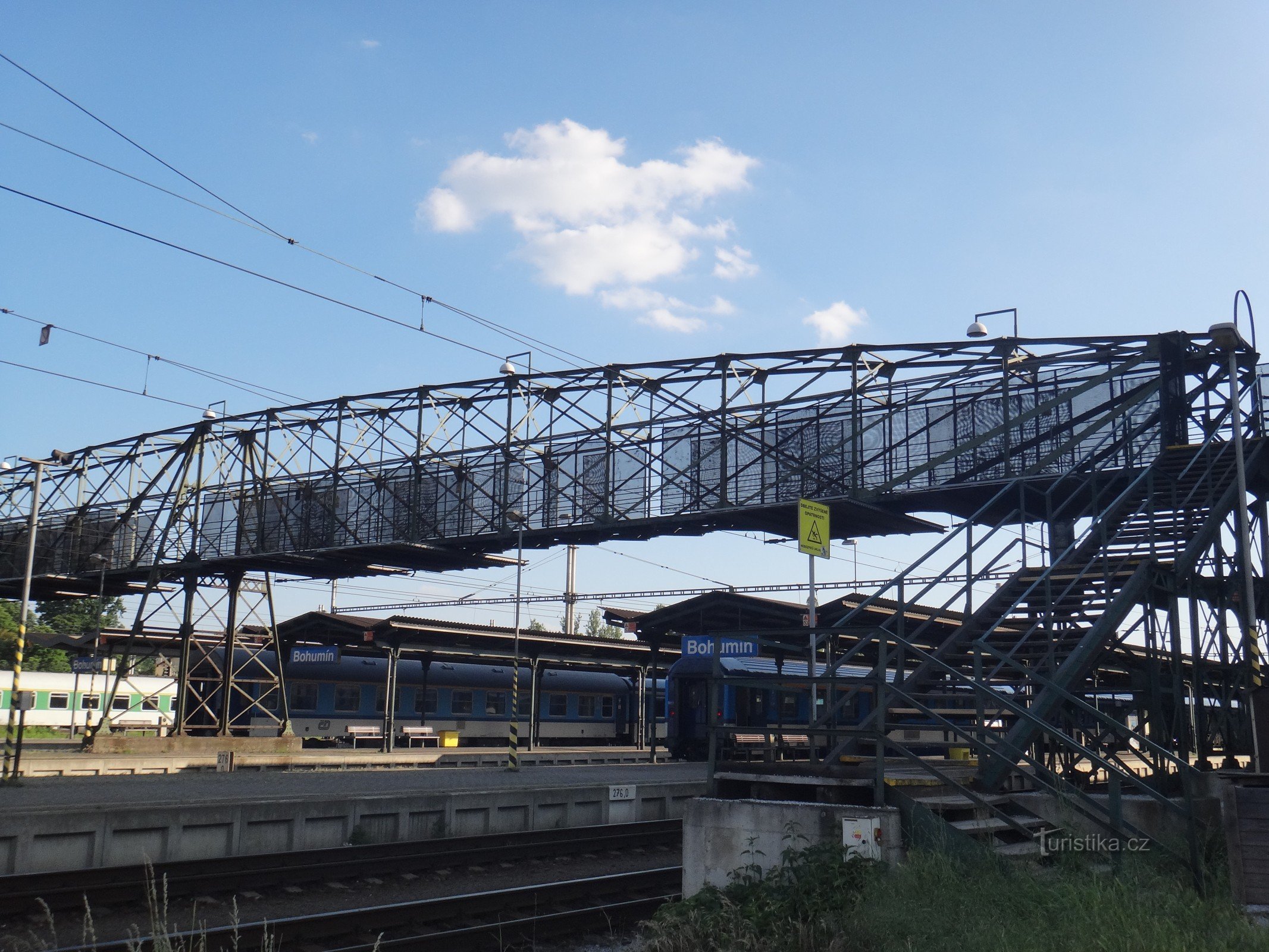 Bohumín steel footbridge
