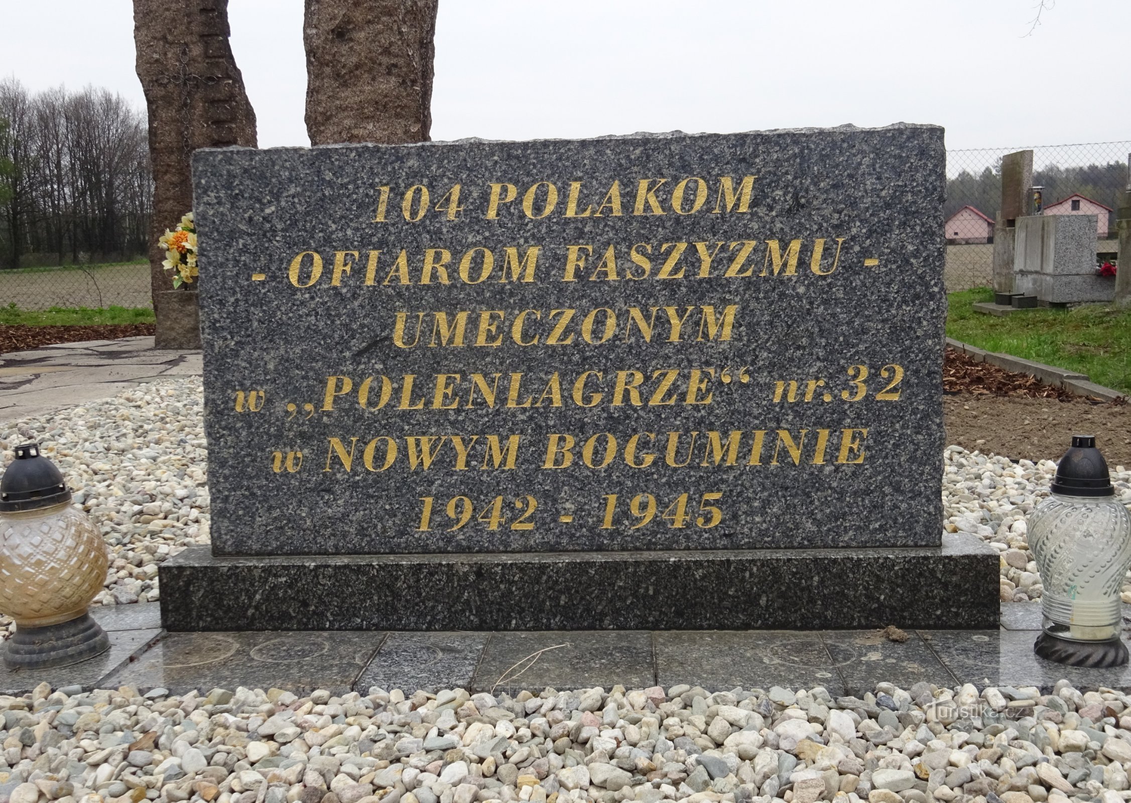 Bohumín - Skrečoň, monument voor 104 Polen