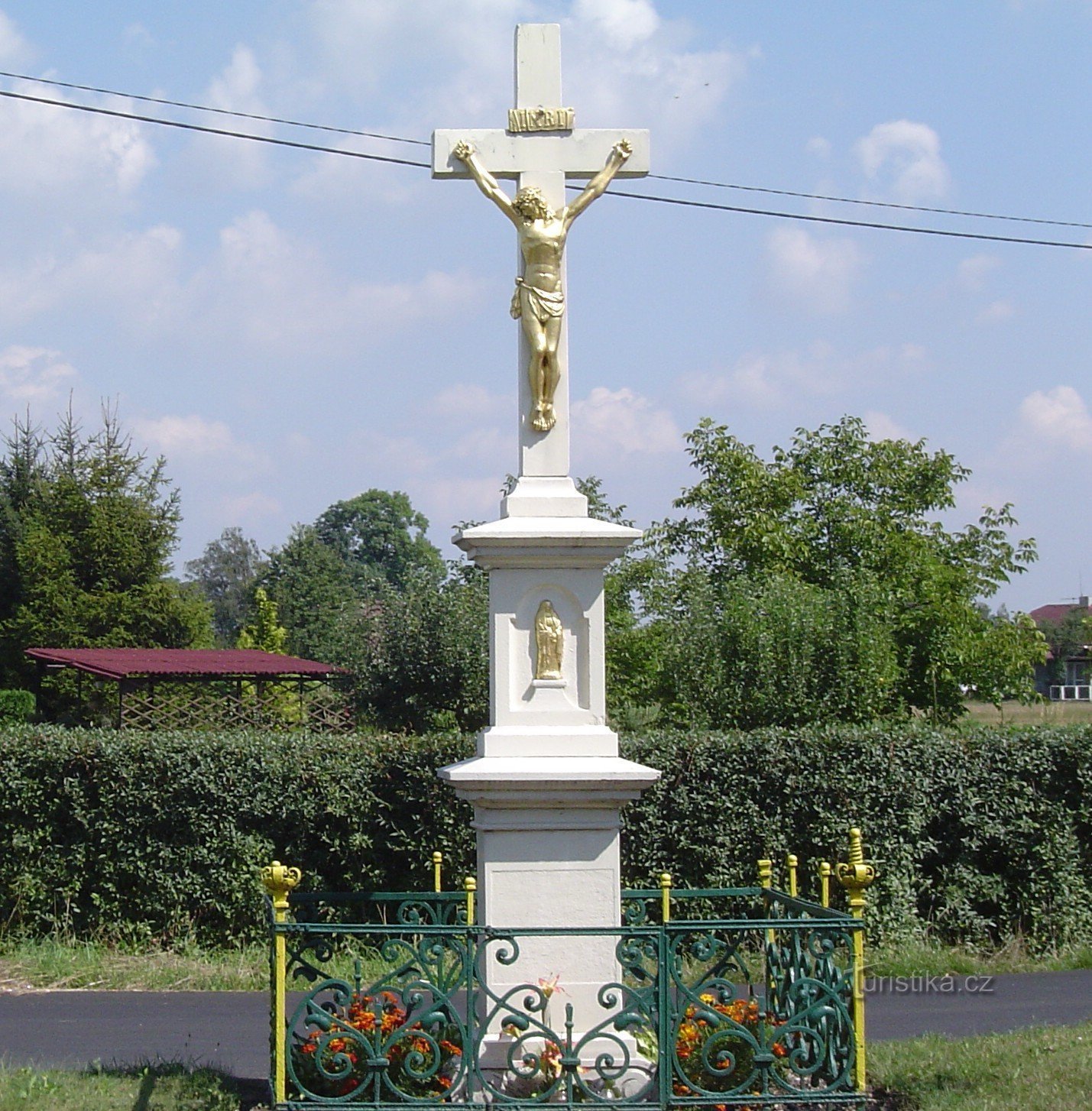 Kreuz Bohumín-Šunychl an der Wegkreuzung