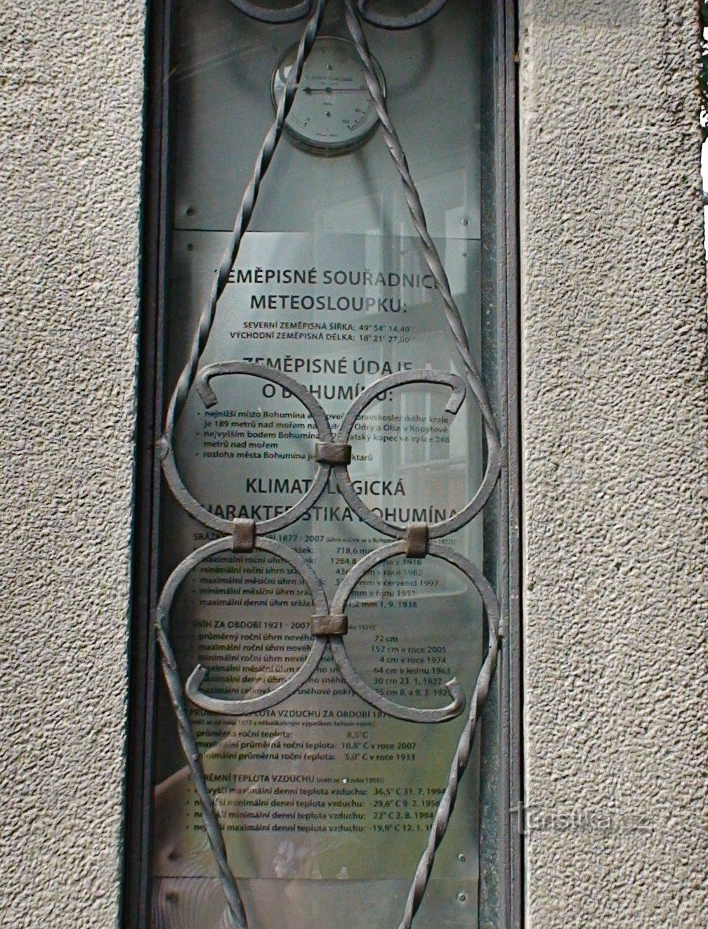 Bohumín geographical information and barometer