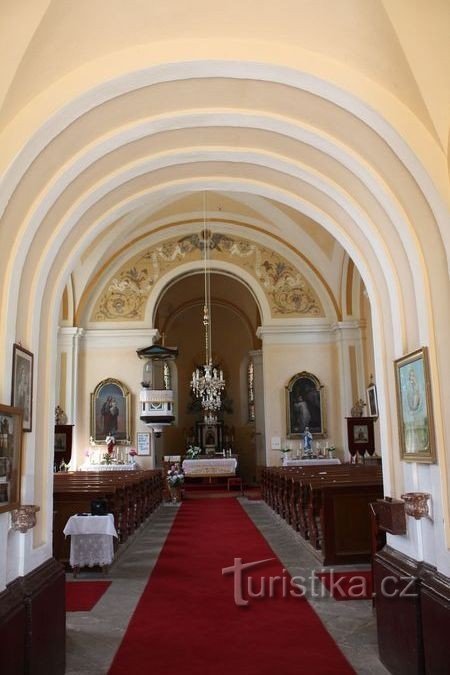 Bohutice - Cerkev Marijinega vnebovzetja - notranjost