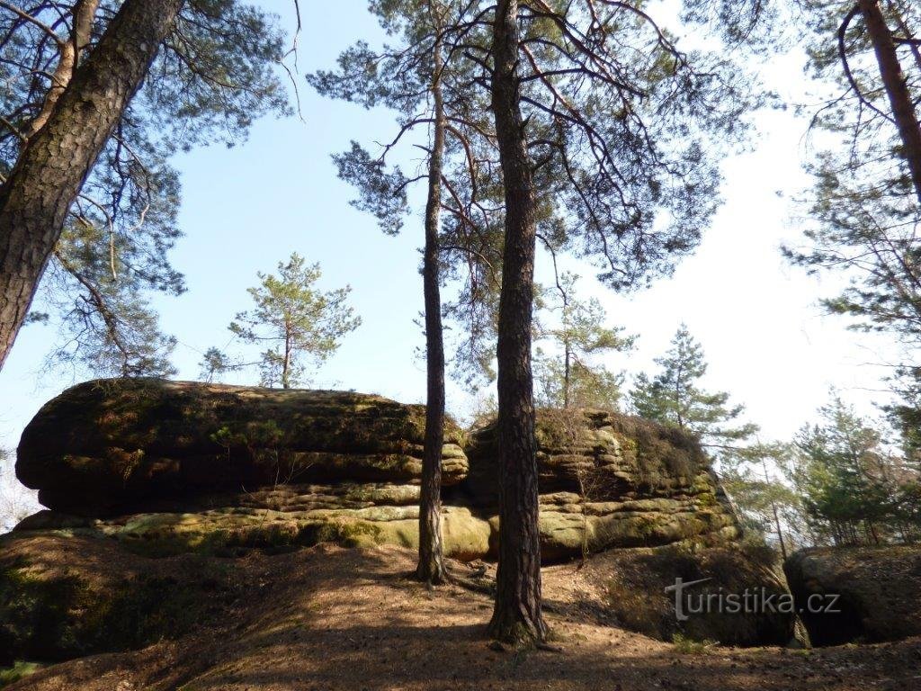 Rocas de Borecké, región de Liberecký