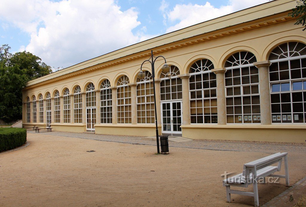 Boskovice, front of the greenhouse