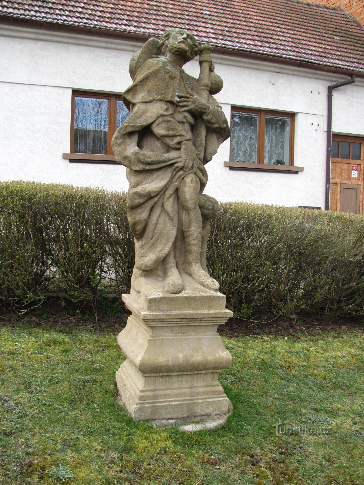 Boskovice - tượng của St. Rocha