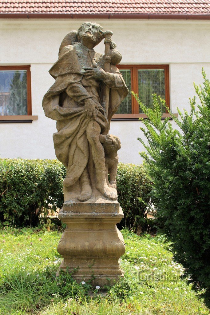 Boskovice, statue of St. Rocha