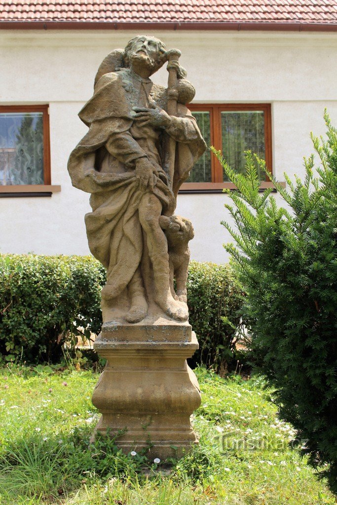 Boskovice, statuia Sf. Rocha