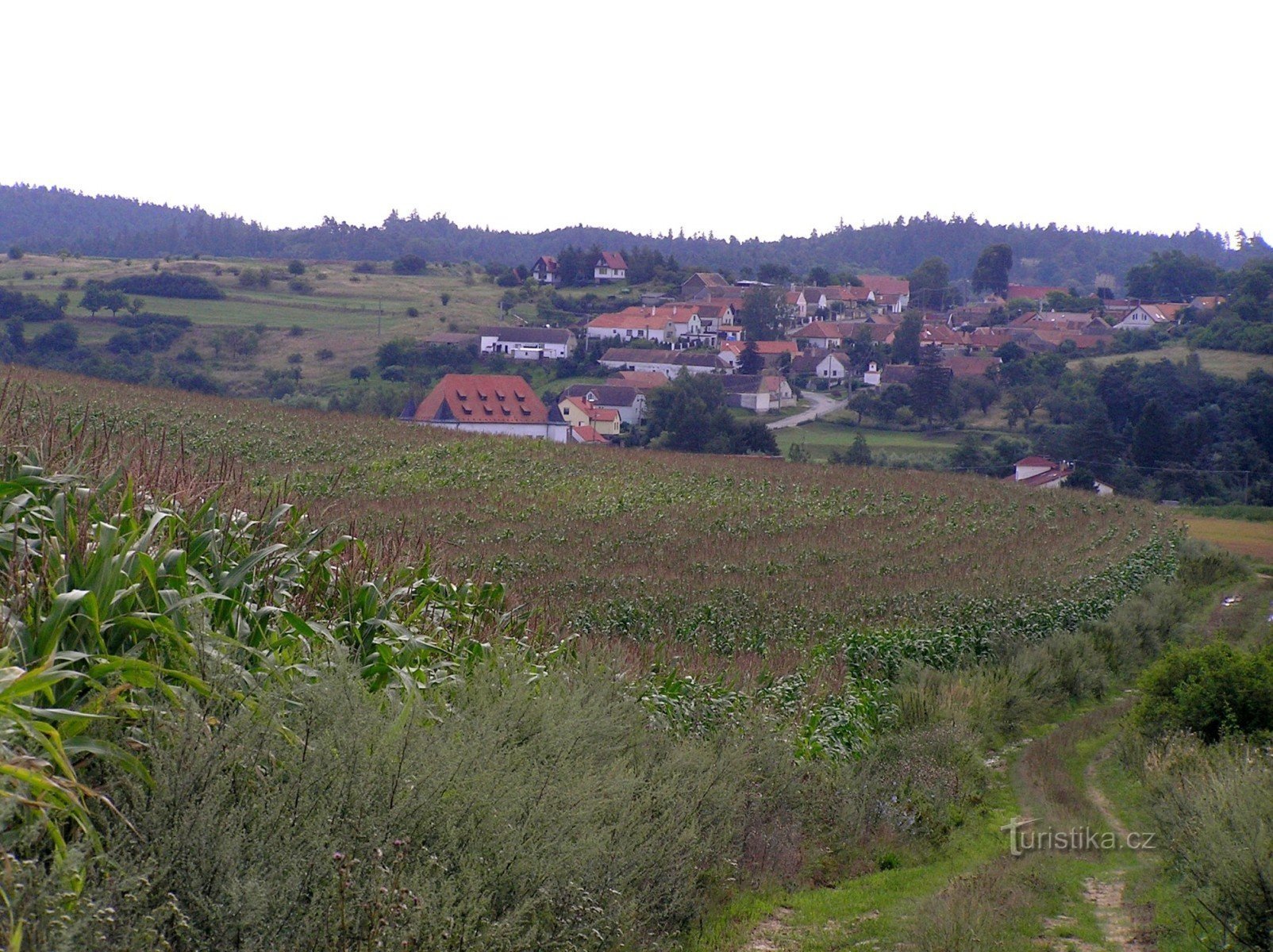 Boskovštejn - vista da ovest (agosto 2006)