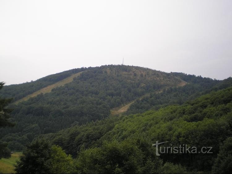 Bouřňák: View of the Bouřňák from the road