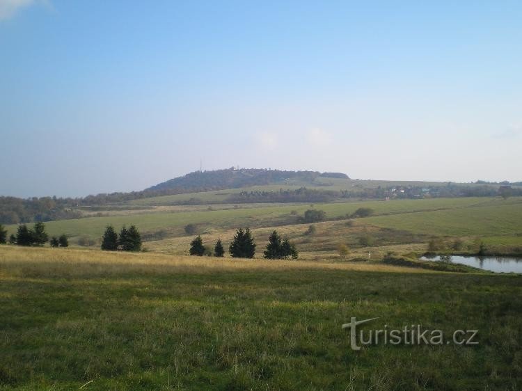 Bouřňák: From the north side of Nové Město in the mountains