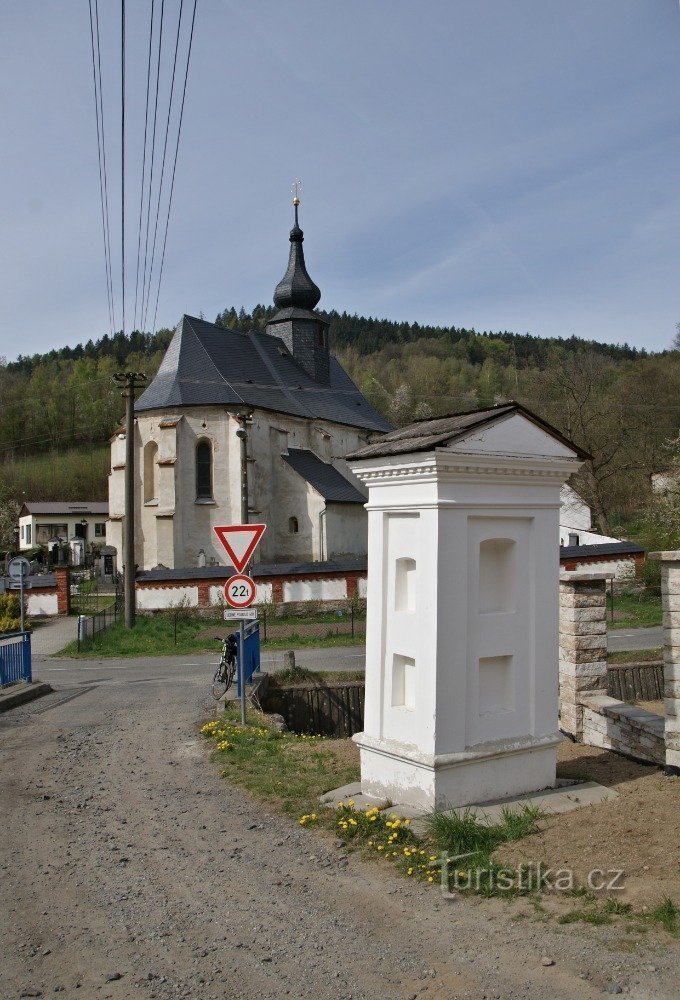 goddelijke kwelling en de kerk in Bratrušov