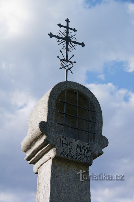 Le tourment de Dieu près de Hrabišín - colonne de la peste