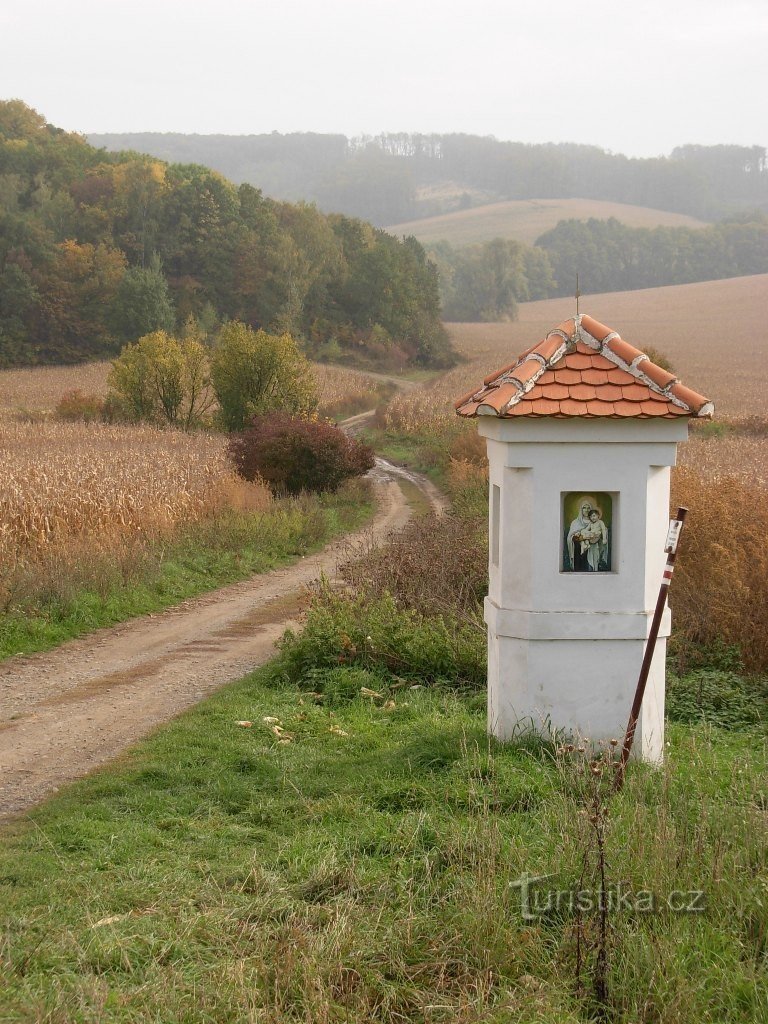 Boží muka v úseku Klobouky - Diváky