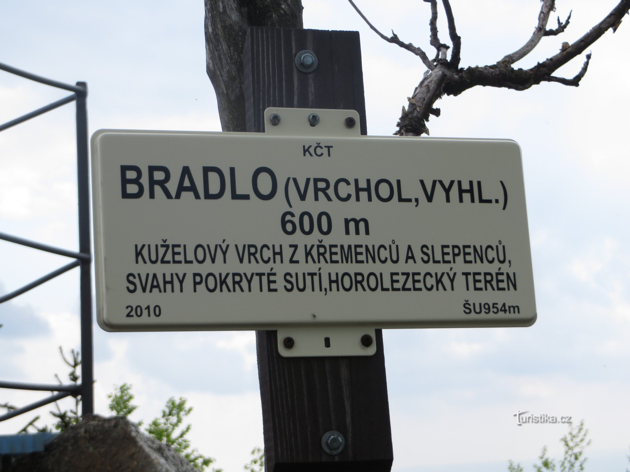 Placa de sinalização Bradlo