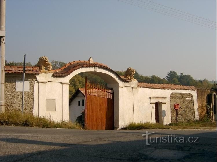 Gate to the building