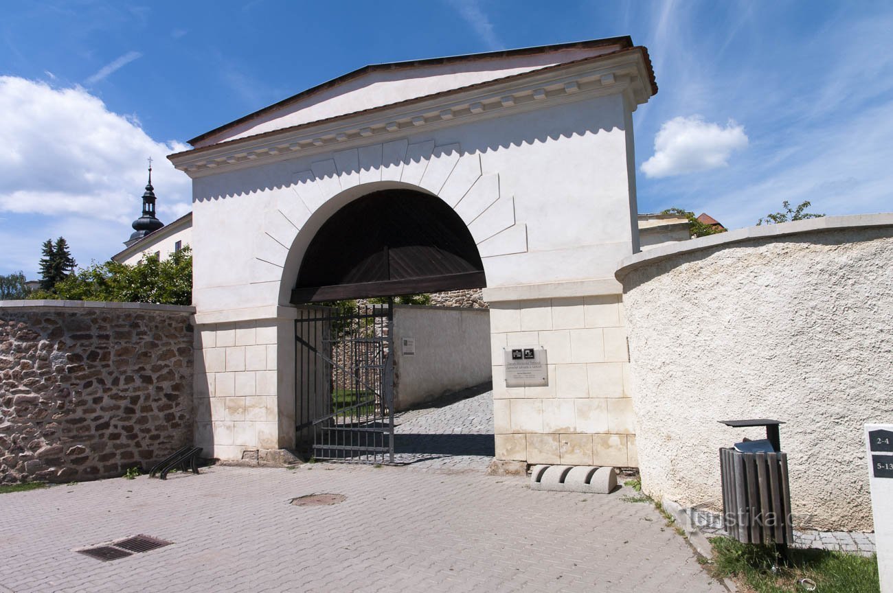 Gate on the outer wall