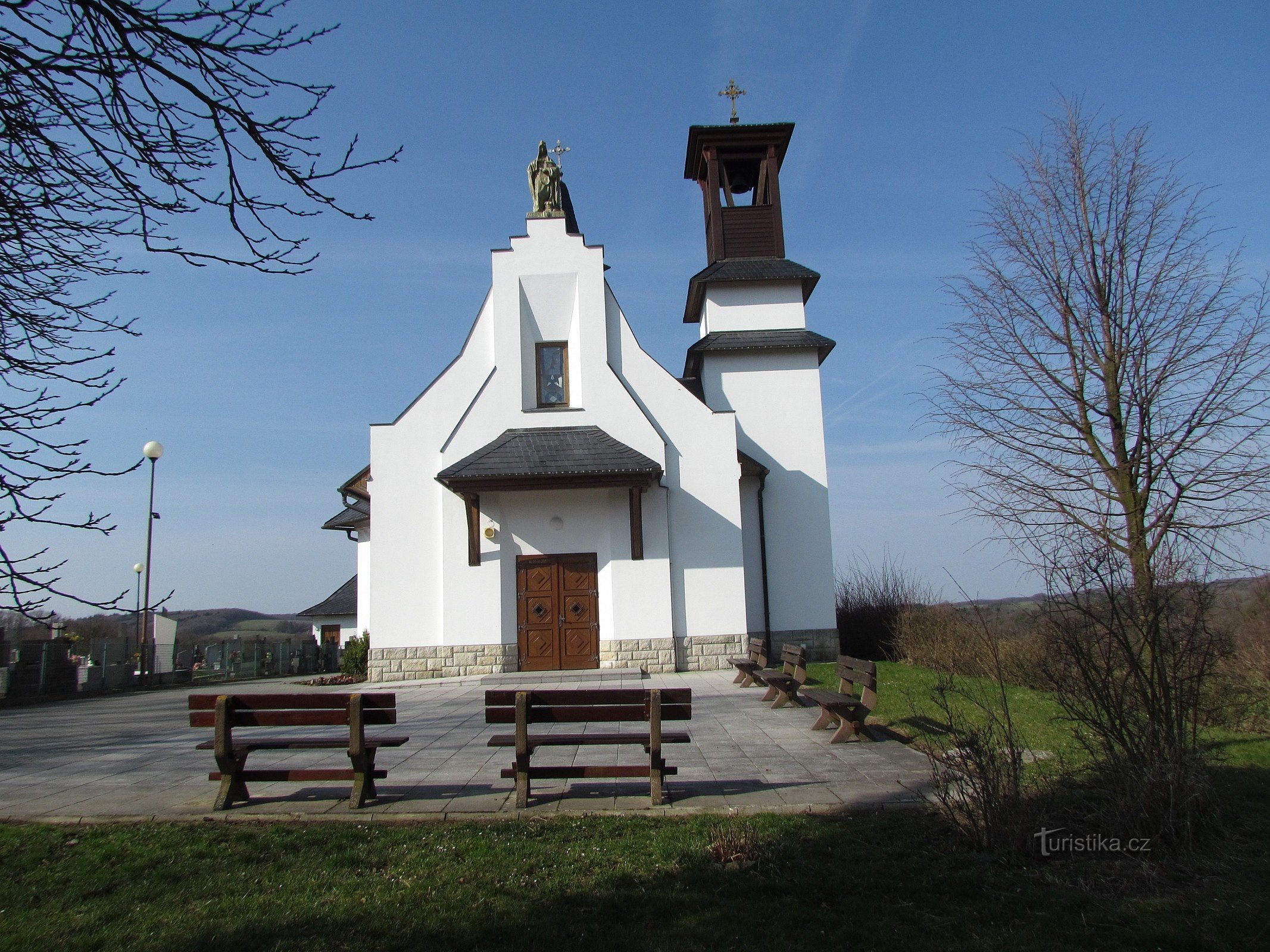 Březůvky - capilla de Santa Inés Česká