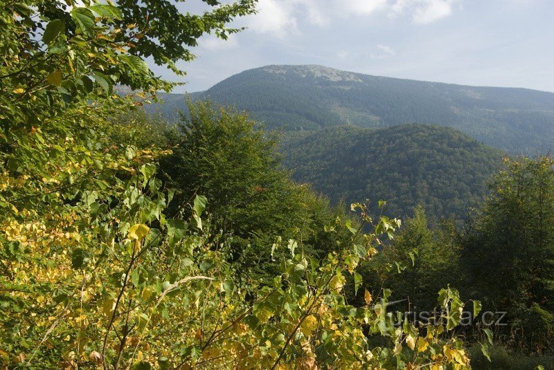 Slate Mountain dominates the area