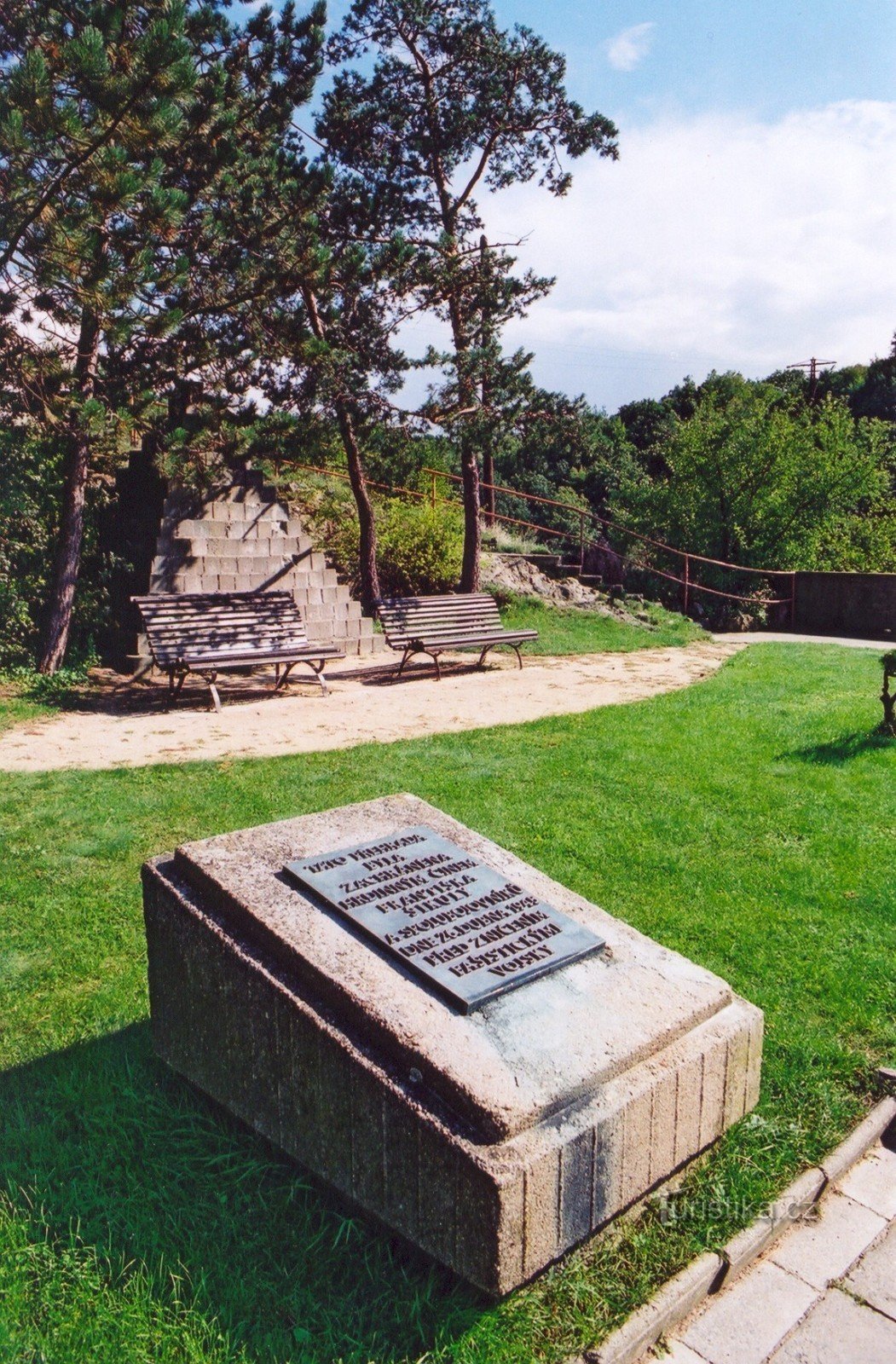 Rezervoar Brno - spomenik Františeku Šikuli