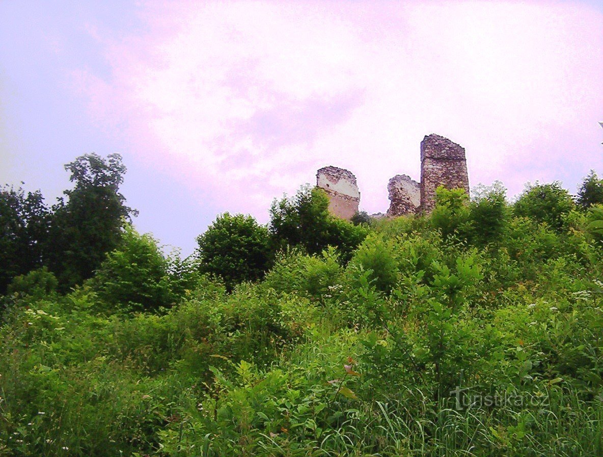 Palazzo del castello di Brníčko da nord-est-Foto: Ulrych Mir.