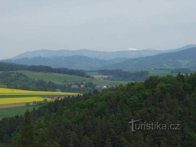 Brníčko - vue sur la capitale Crête de Jeseníky