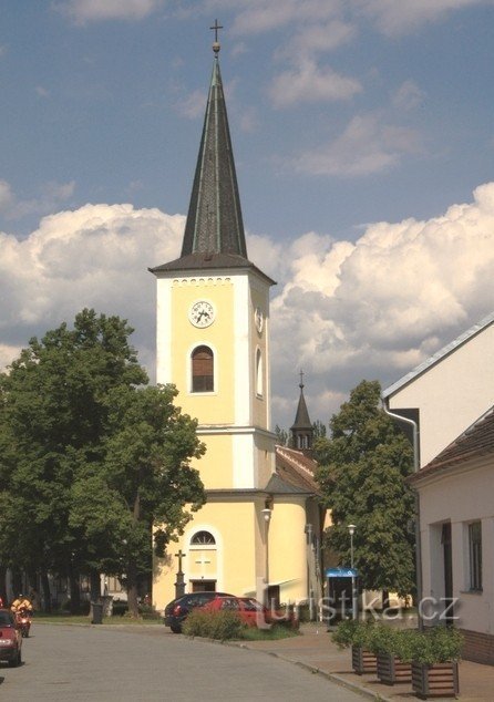 Brno-Bystrc – Kościół św. Jana Chrzciciela i św. Jan Ewangelista