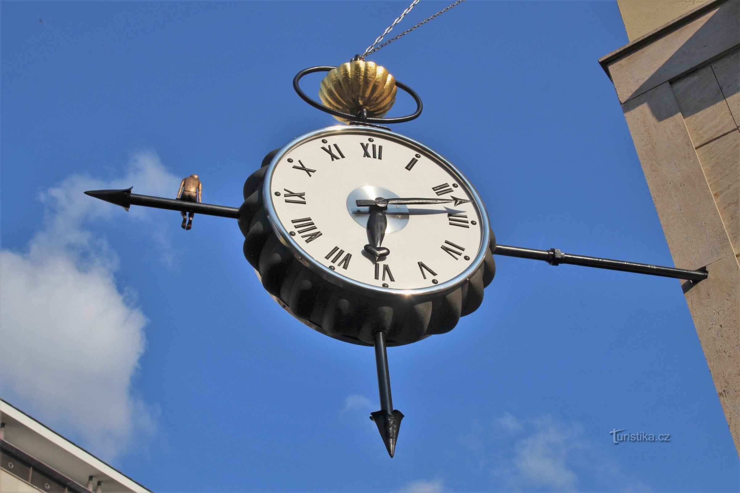 Brno - clock in Czech