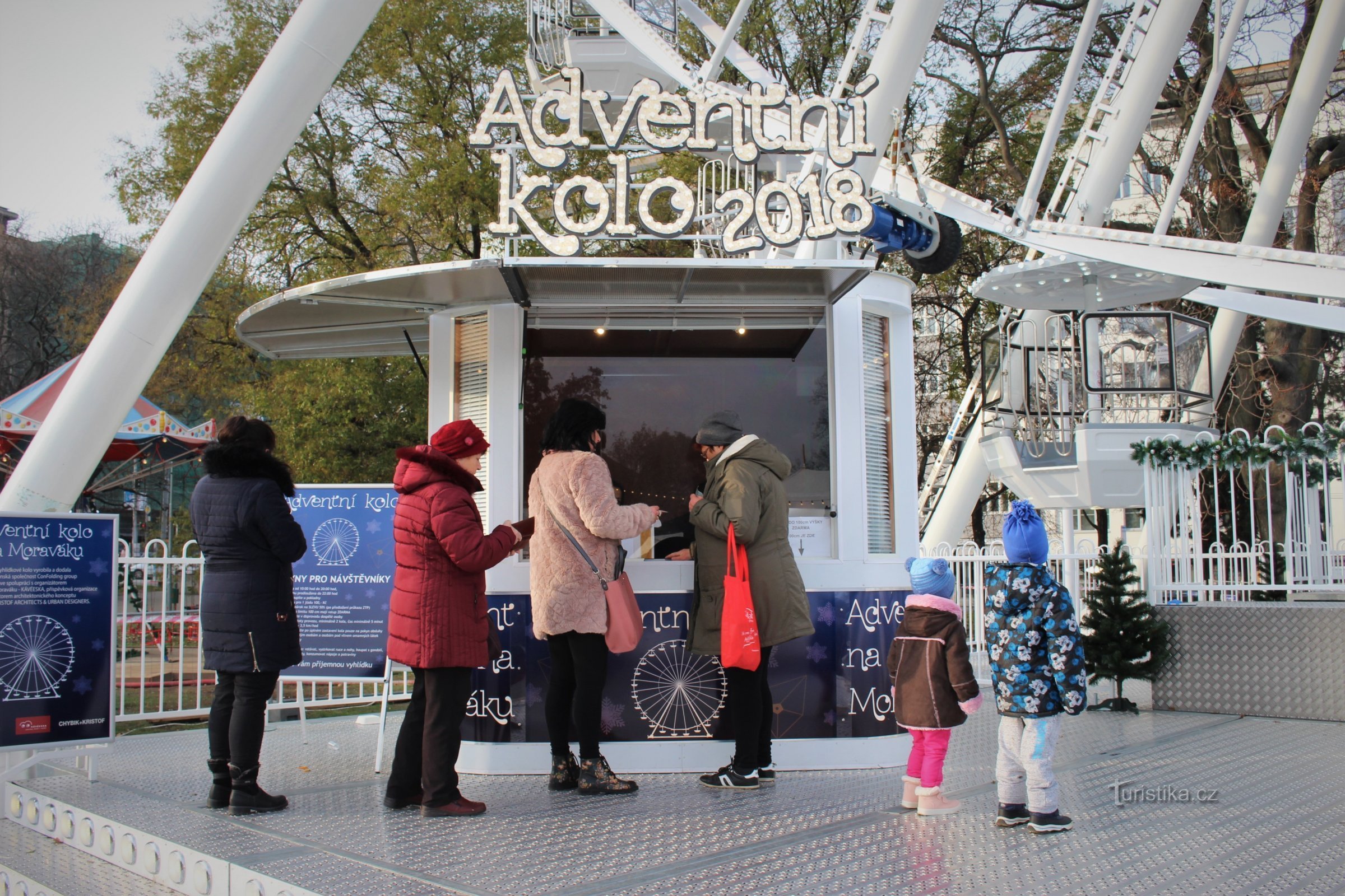 Brno - gigantiskt adventshjul