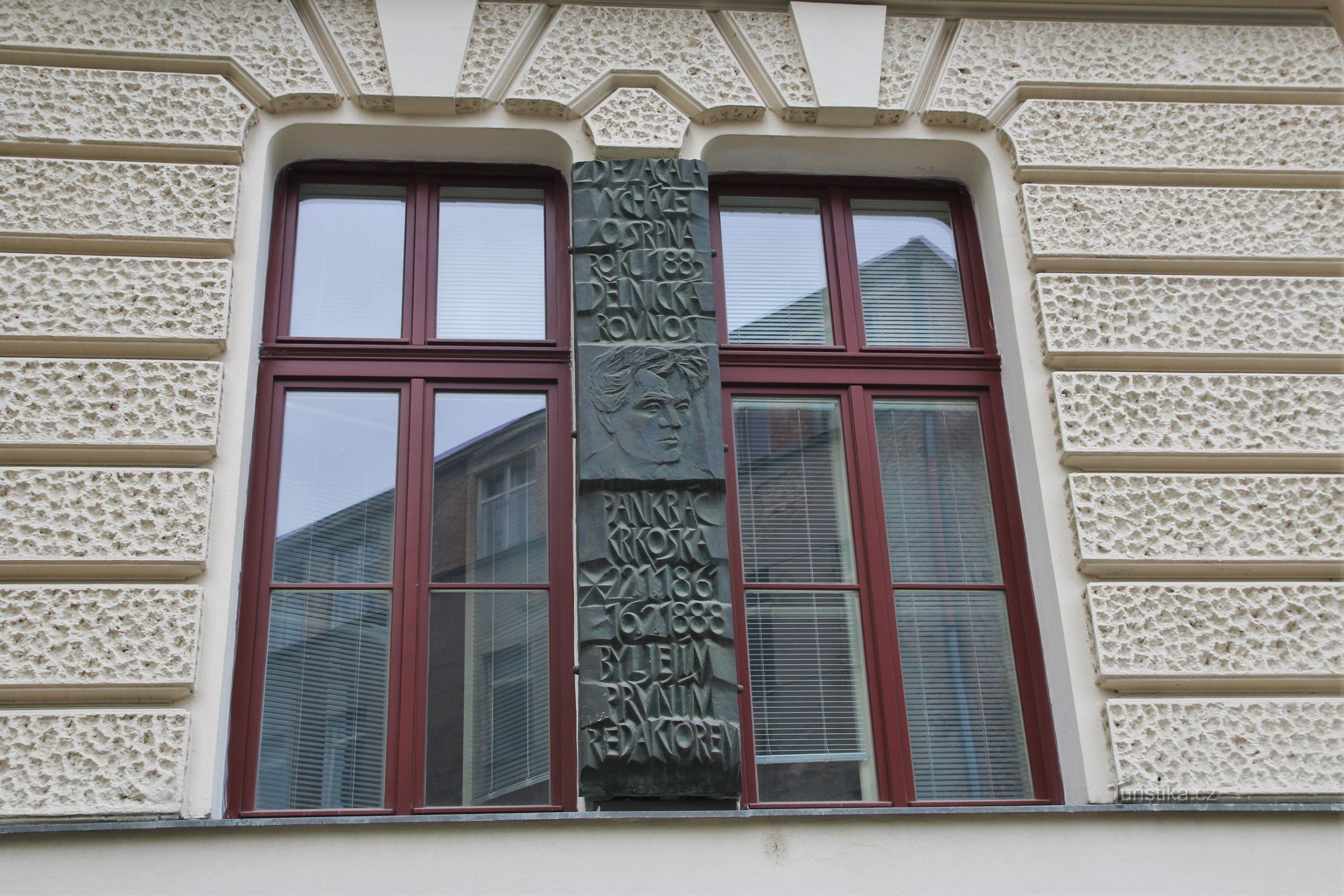 Brno - tablica pamiątkowa Morawskiej Równości