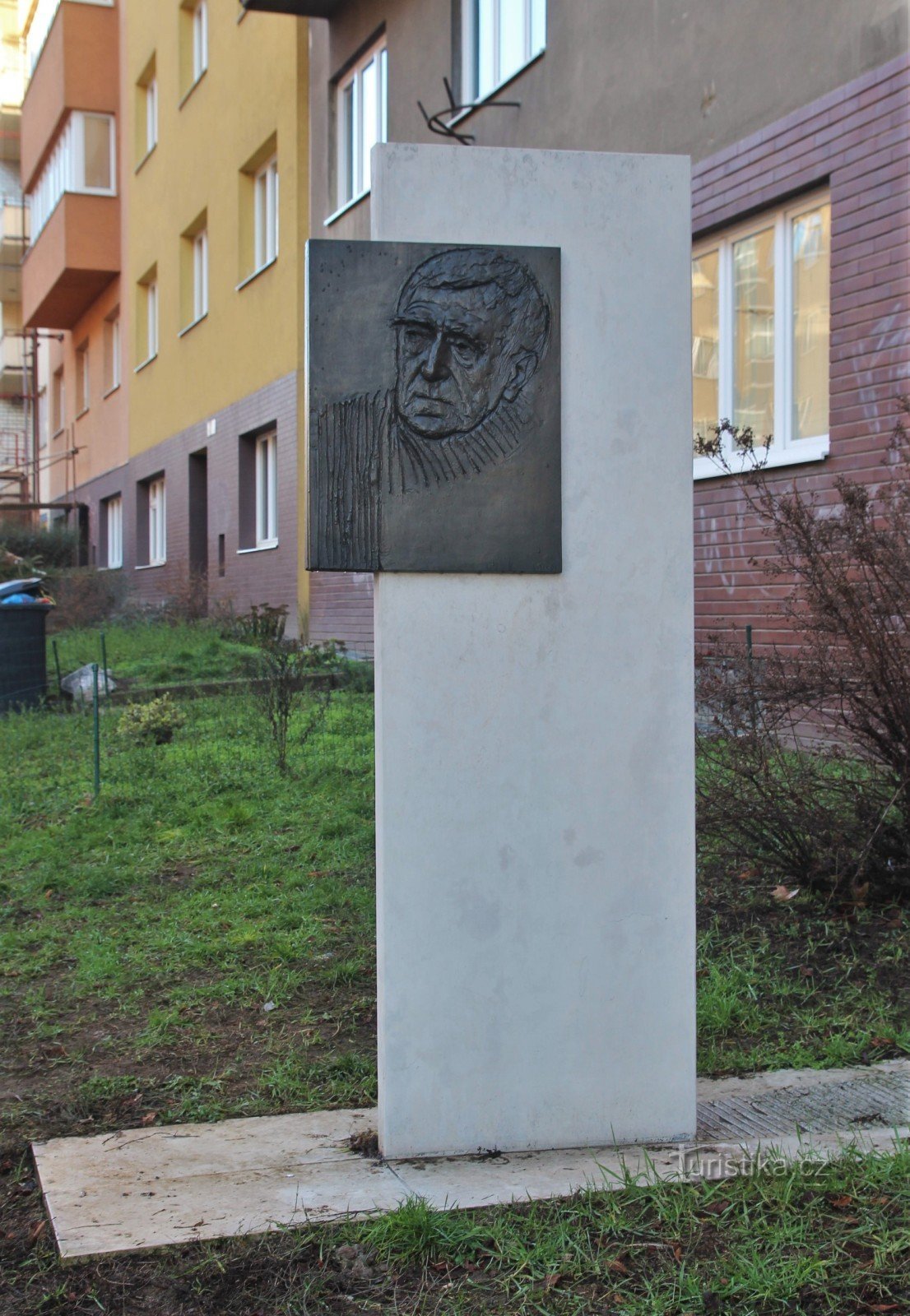 Brno - monument över Jan Skácel